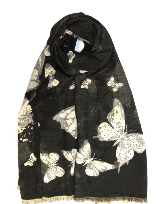 Supper Soft Butterfly Cashmere Blended Big Scarves