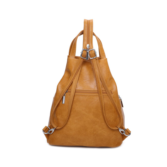 Top zipper fastening Backpack With Top Handle