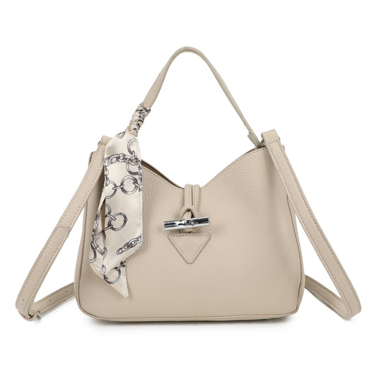 Scarf Grab Bag with Metal Loop Closure