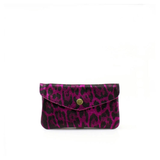 Real Leather Leopard Print Purse