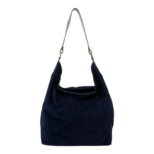 Real Sude Leather Shoulder Handbag