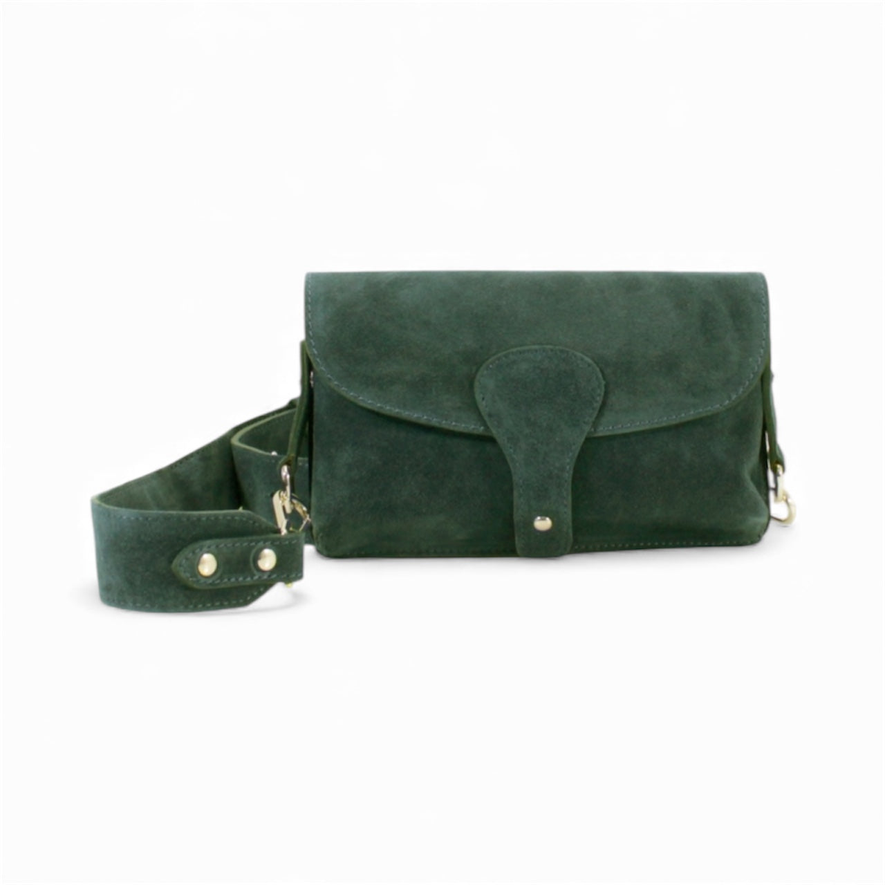 Real Suede Leather Crossbody Bag