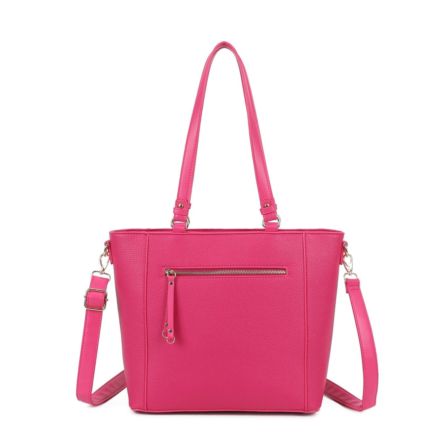 Front Zipped Shoulder Handbag