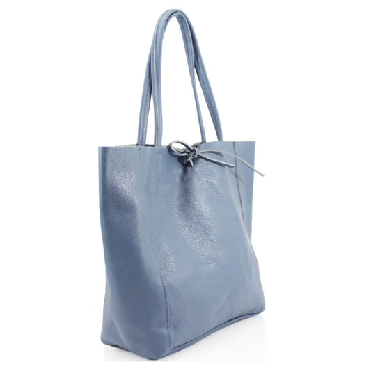 Real Leather Large Soft Shopper Bag with Inner Zipped Pocked