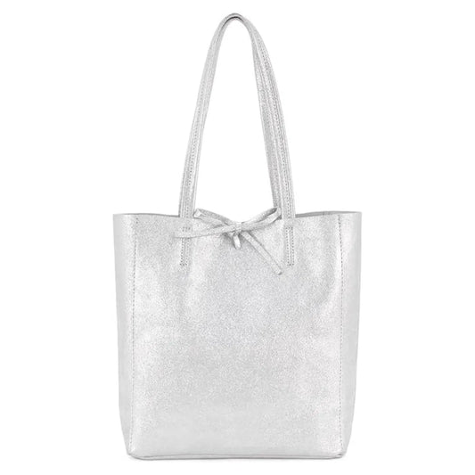 Real Leather Medium Soft Shopper Bag with Inner Zipped Pocked