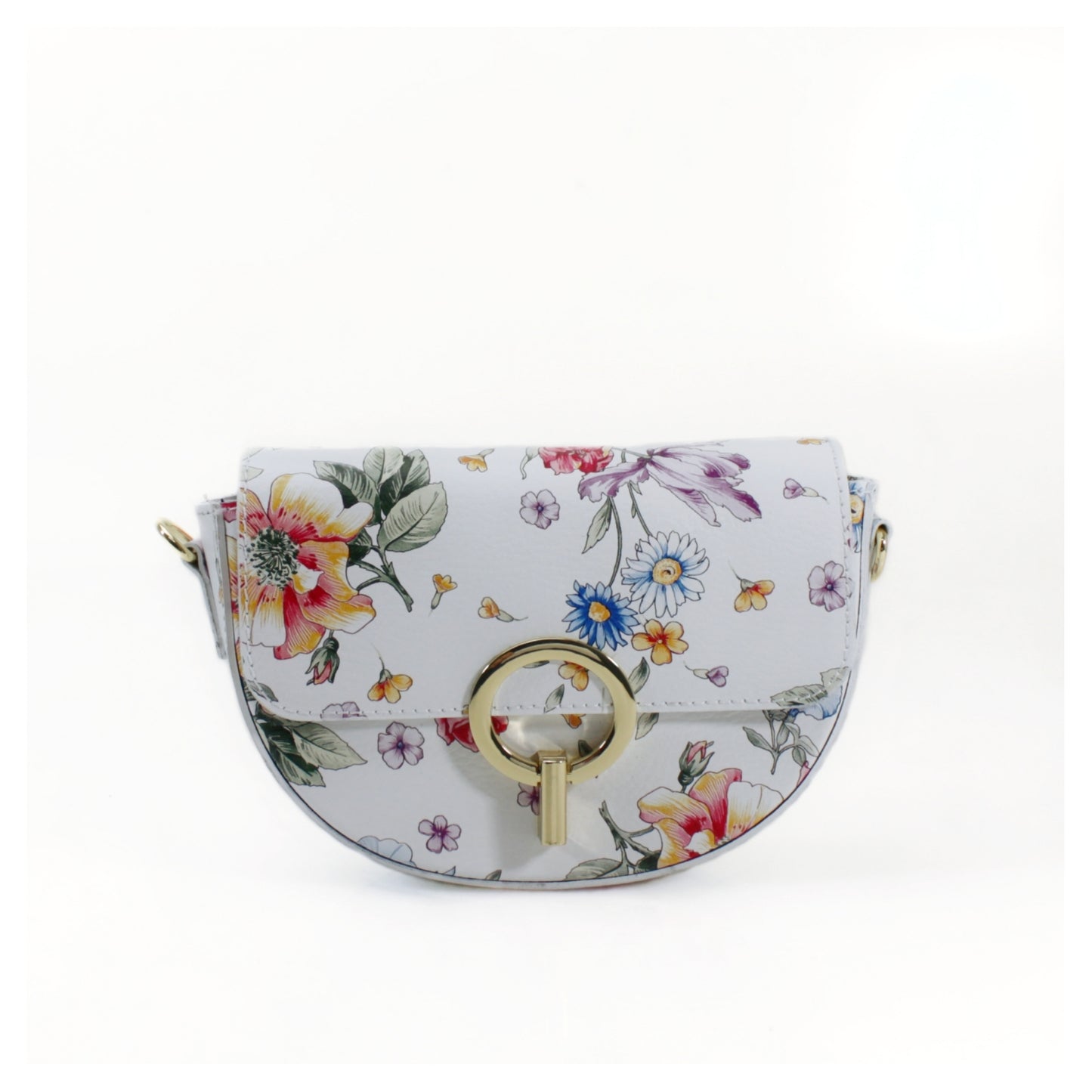 Half-Sphere Real Leather Crossbody Bag