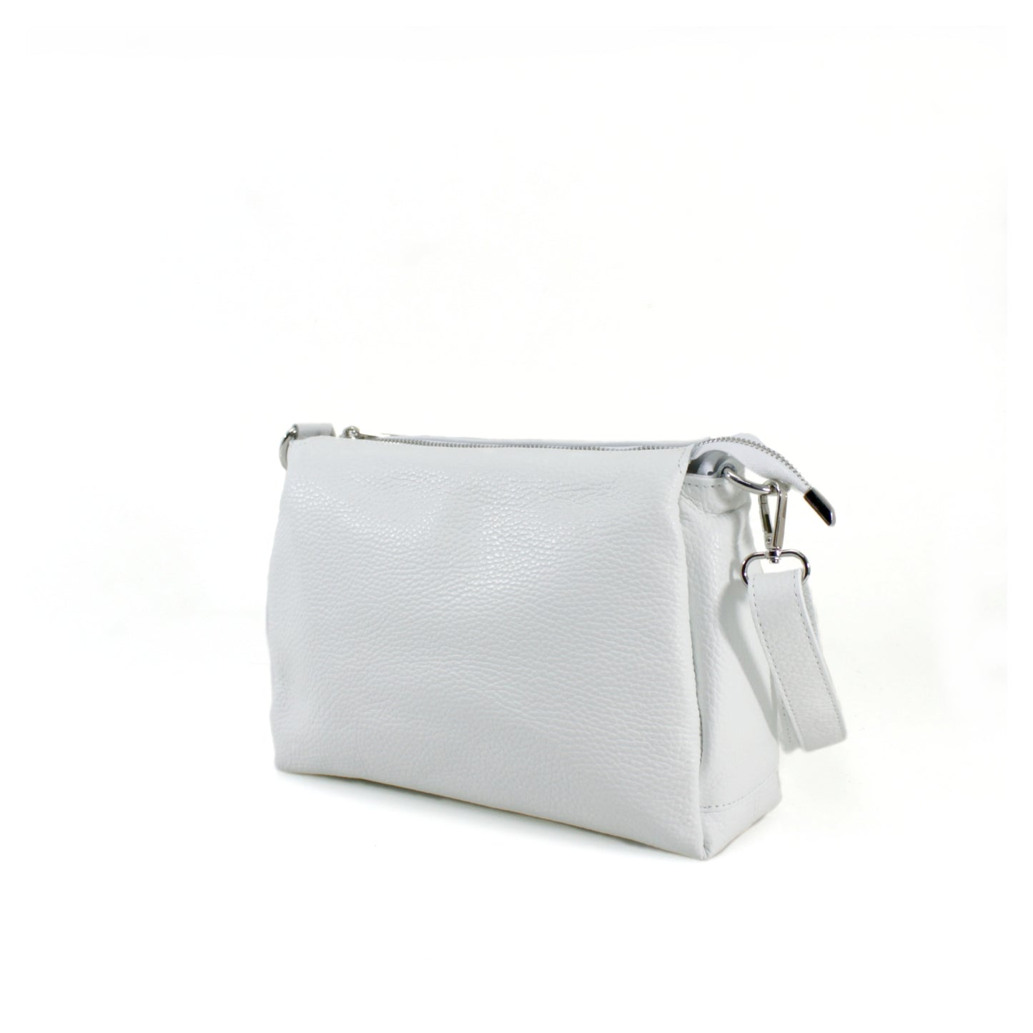VPL20 Genuine Leather Crossbody Bag – White