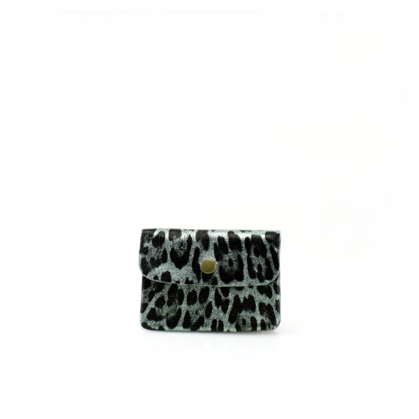 Real Leather Leopard Print Coin Purse