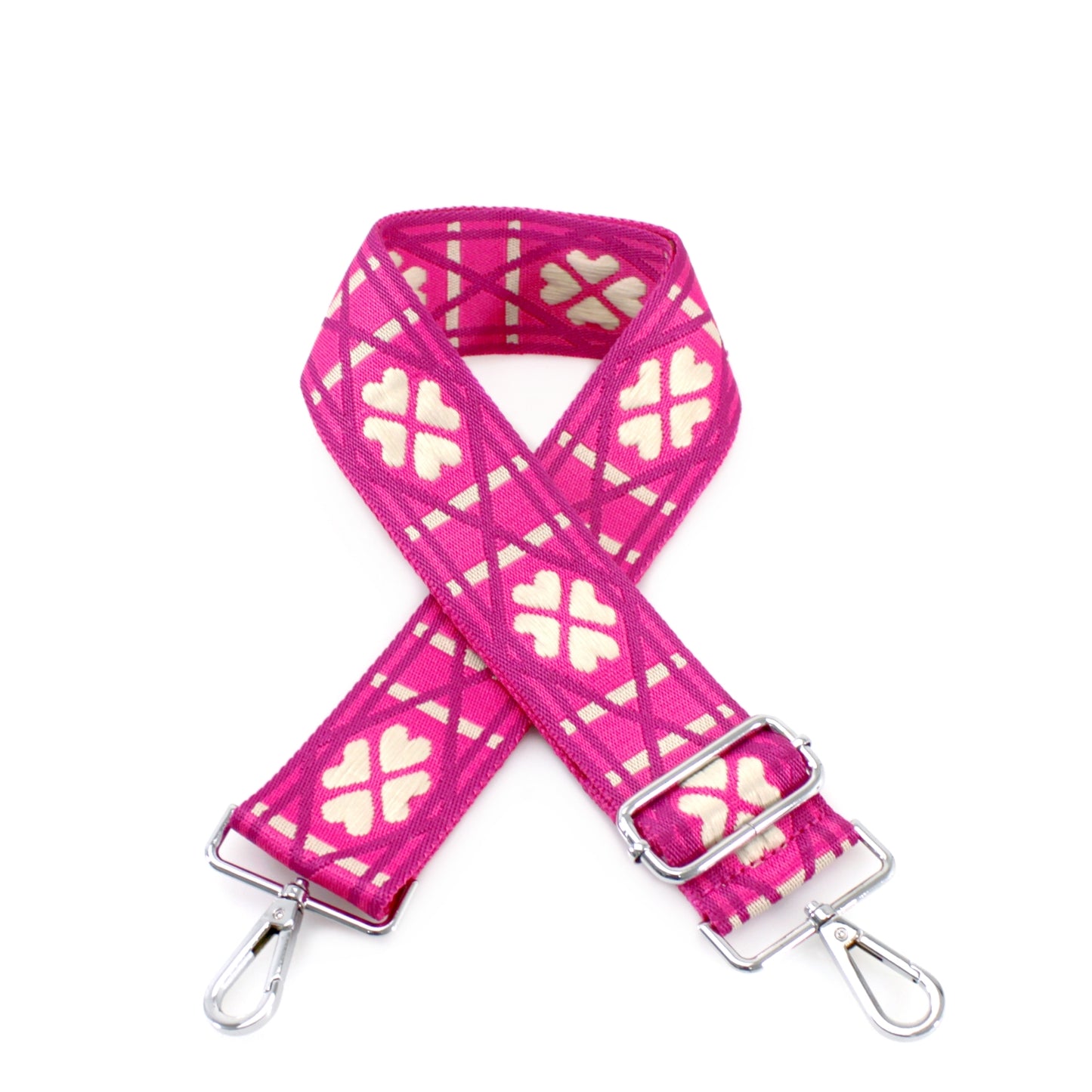 Canvas Lucky Clover Bags Strap in Orange, Black, Green, Fuchsia