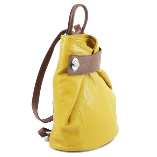 Vera Pelle Real Soft Leather Rucksack with Grab Handle