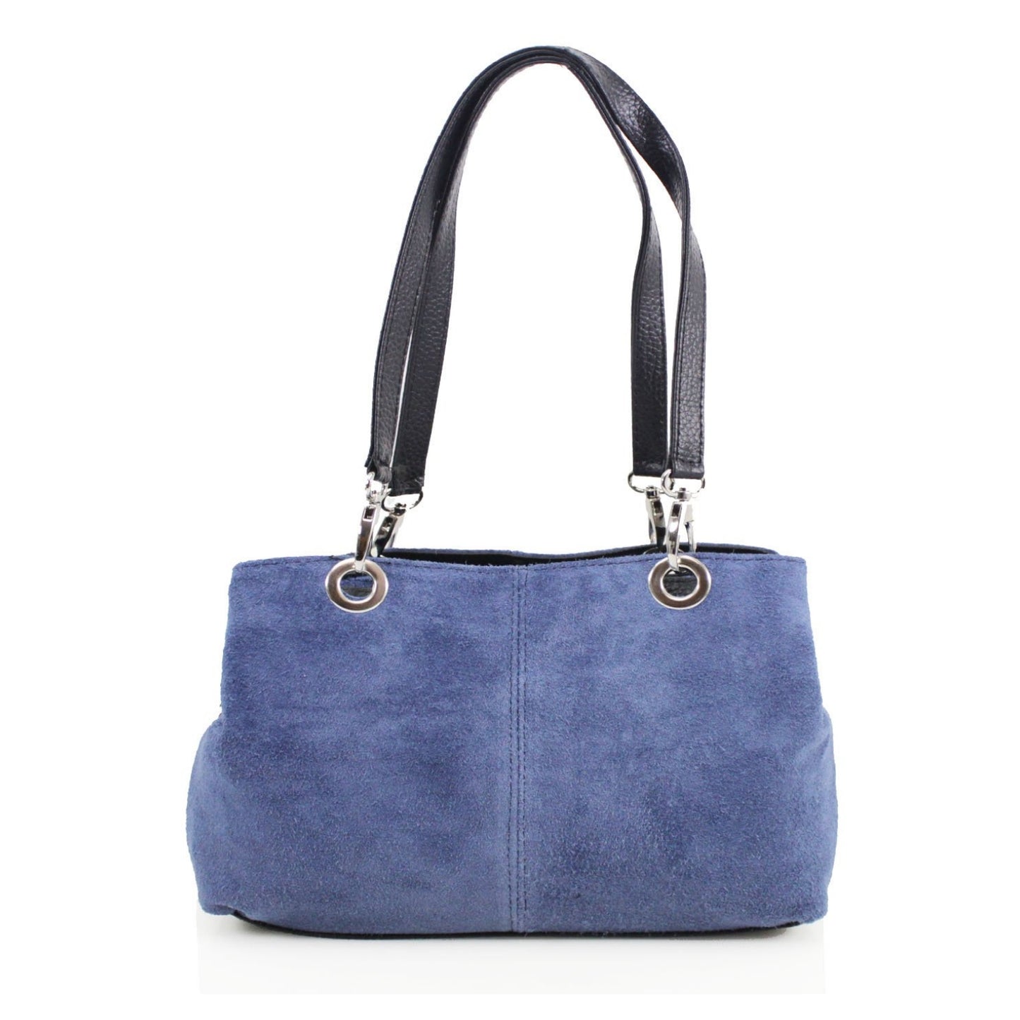 Quality Triple Compartments Real Suede Leather Handbag
