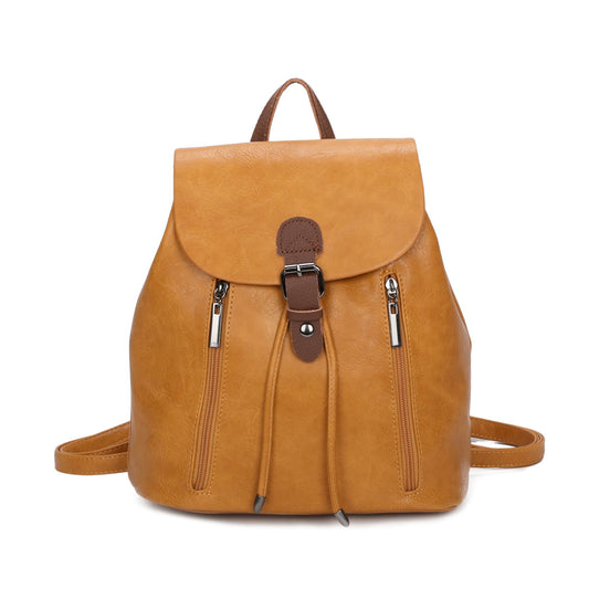 Double Front Zip Medium Backpack