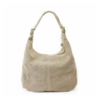Real Suede Leather Shoulder Oversize Hobo bag
