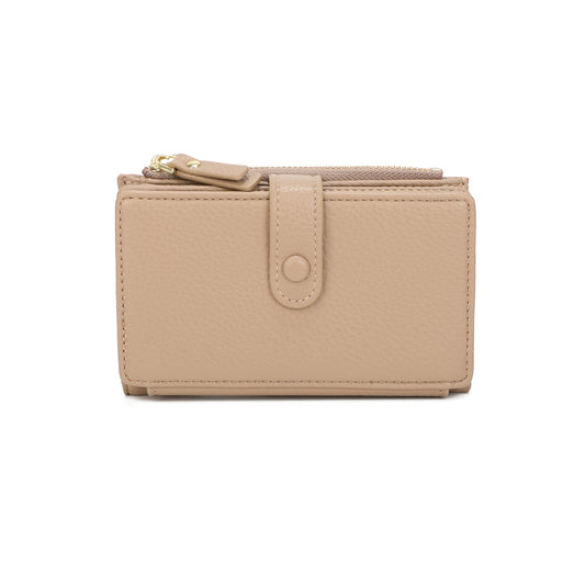 RFID Protection Medium Purse with front Button