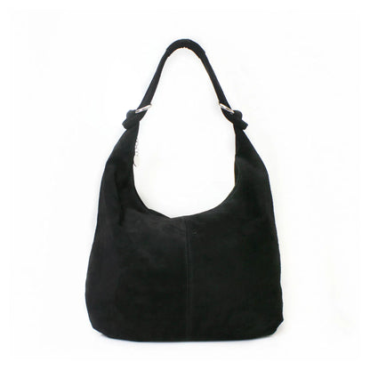 Real Suede Leather Shoulder Oversize Hobo bag