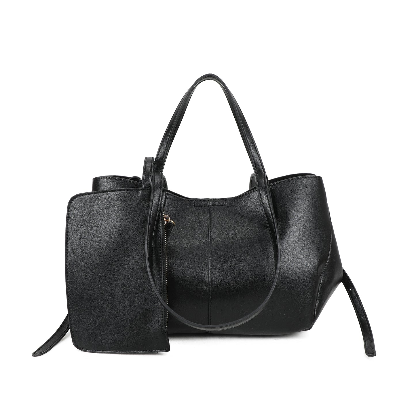 Long and Short Handle Shoulder Bag with Purse