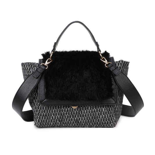 Women Fluffy Top Handle Bag