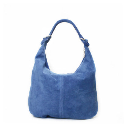Real Suede Leather Shoulder Oversize Hobo bag