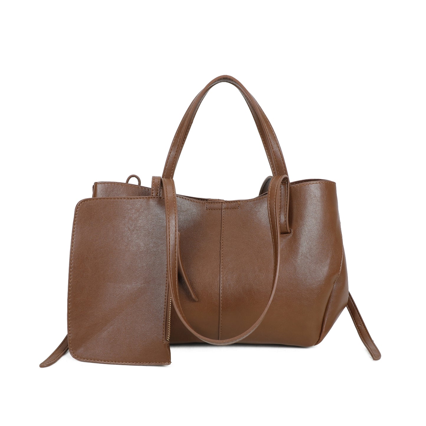 Long and Short Handle Shoulder Bag with Purse