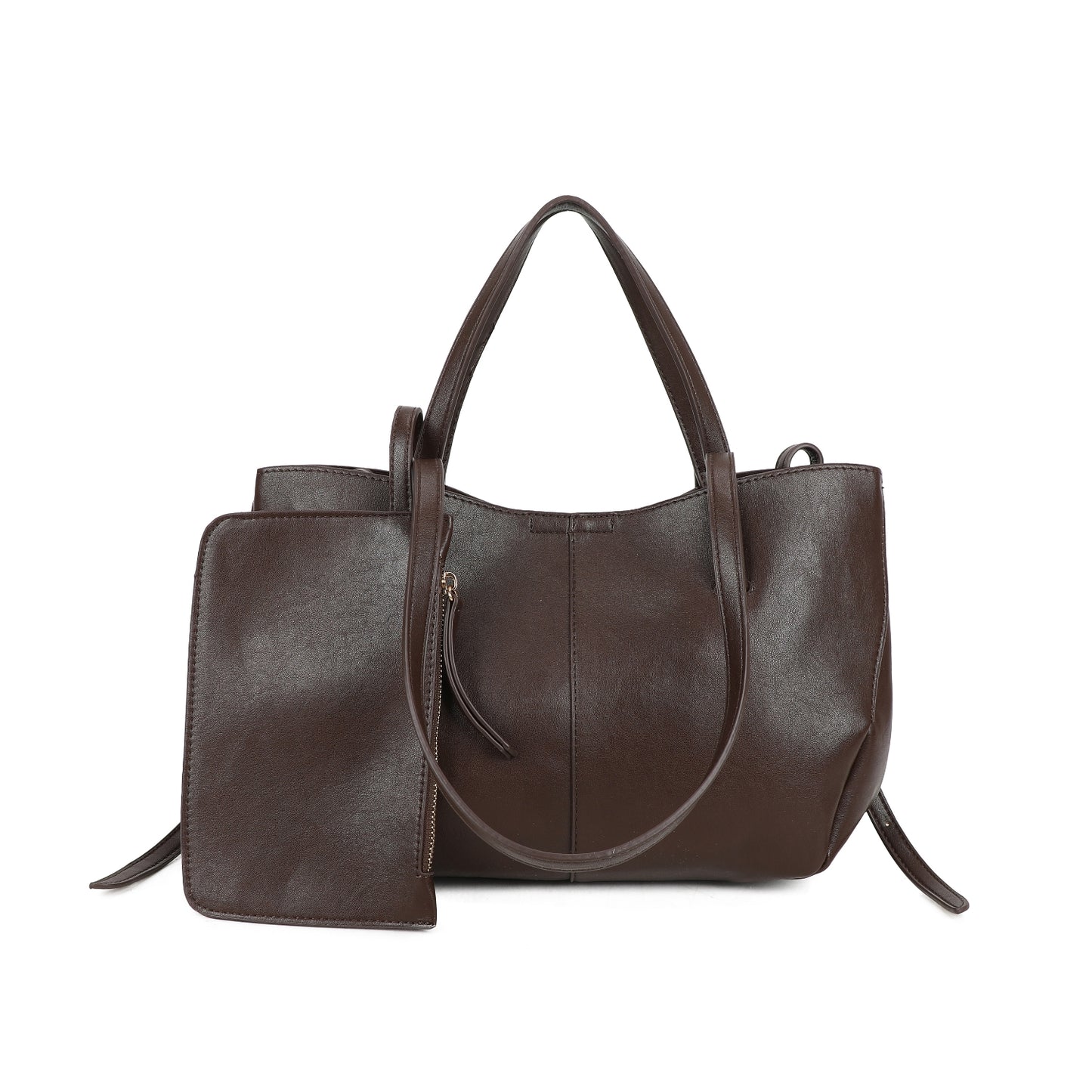 Long and Short Handle Shoulder Bag with Purse