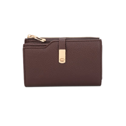 Unisex RFID Protection Medium Purse with ID Slot Zipped Wallet