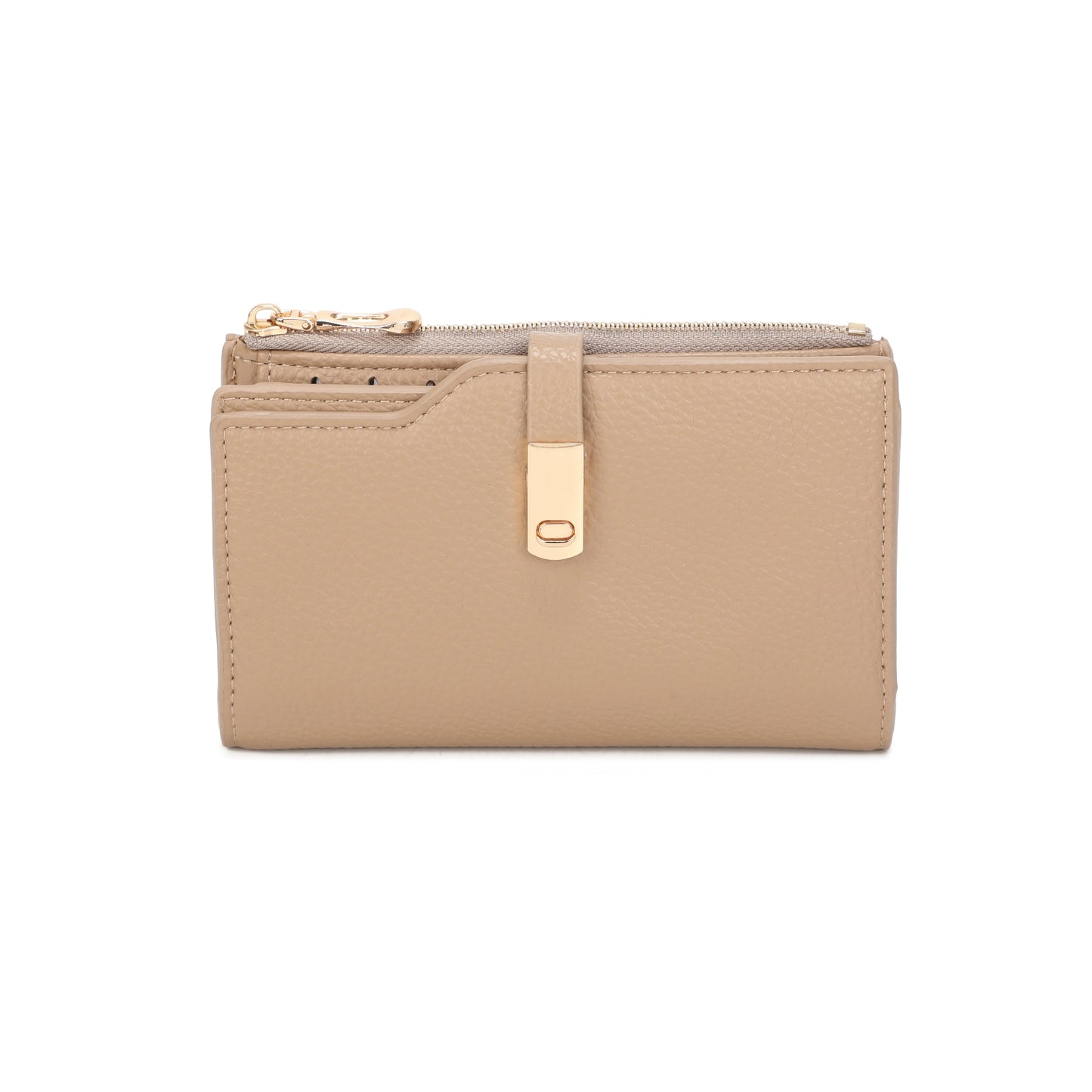 Unisex RFID Protection Medium Purse with ID Slot Zipped Wallet