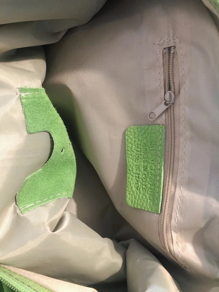 Real Suede Leather Shoulder Oversize Hobo bag