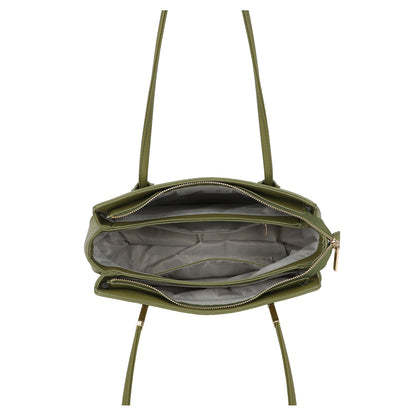 Medium Long Shoulder Handle Handbag with Bag Charm