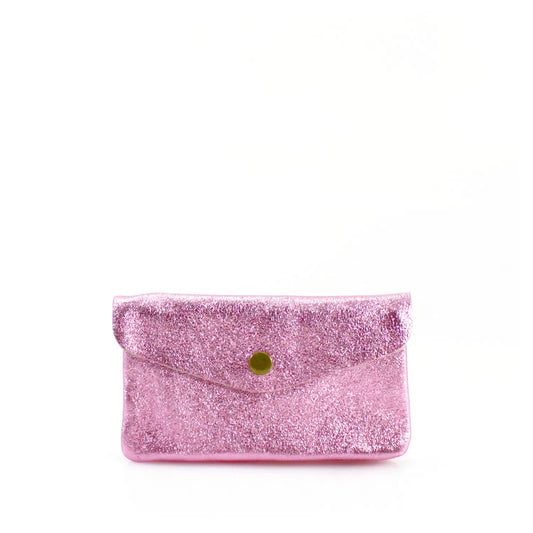 Real Leather Metallic Medium Coin Purse