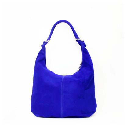 Real Suede Leather Shoulder Oversize Hobo bag