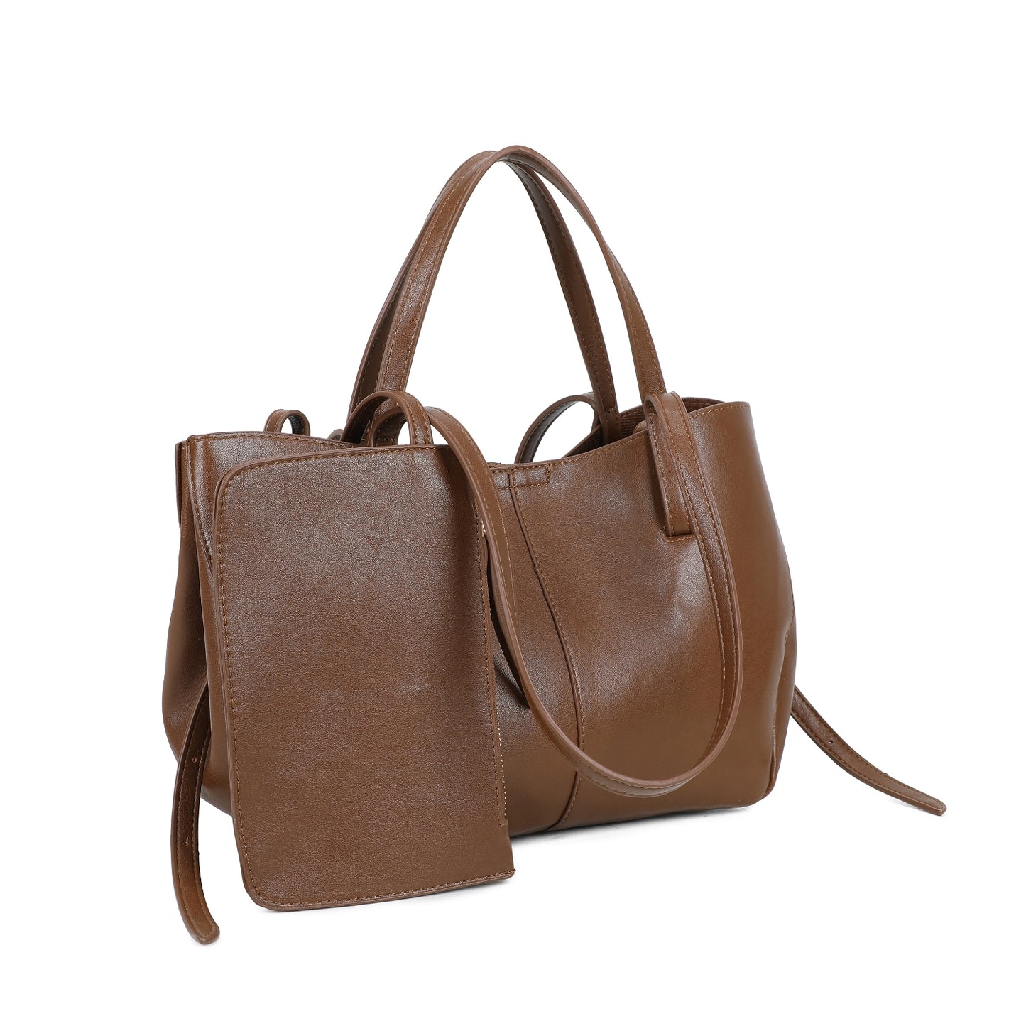 Long and Short Handle Shoulder Bag with Purse