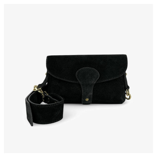 Real Suede Leather Crossbody Bag