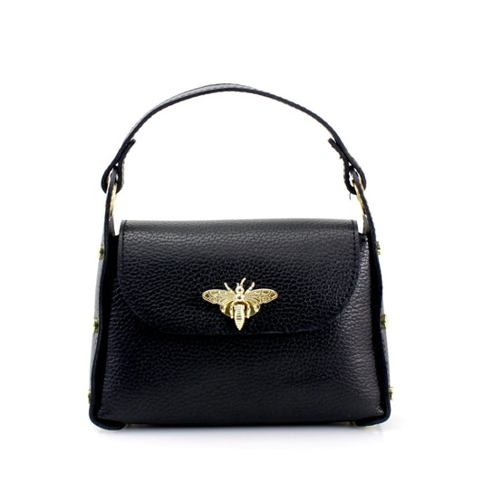 Real Leather Mini Bee Bag