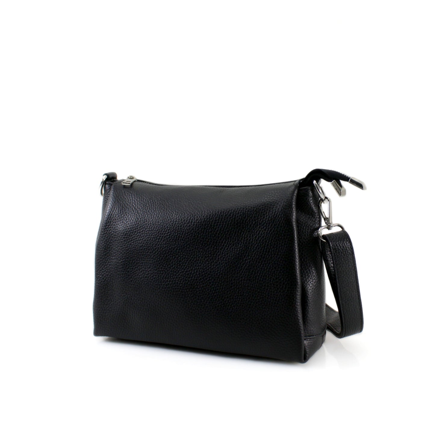 VPL20 Genuine Leather Crossbody Bag – Black