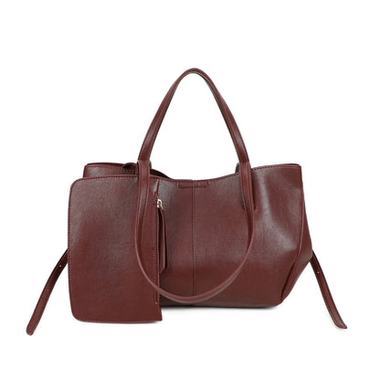 Long and Short Handle Shoulder Bag with Purse