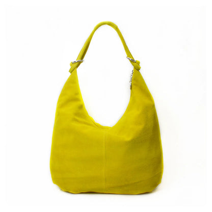 Real Suede Leather Shoulder Oversize Hobo bag
