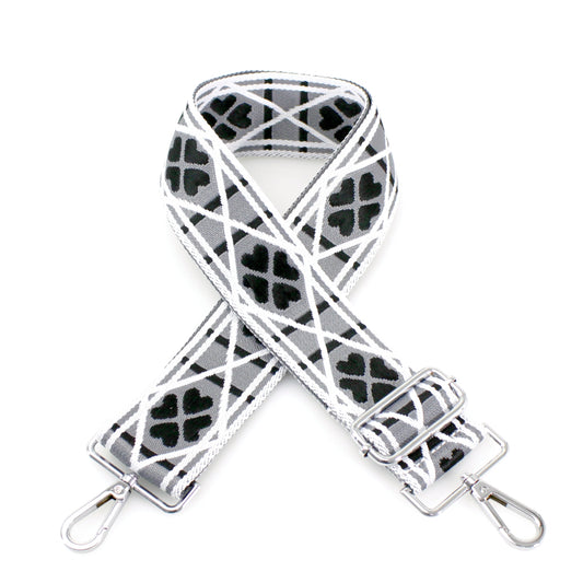 Canvas Lucky Clover Bags Strap in Orange, Black, Green, Fuchsia