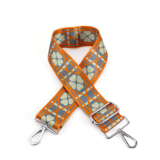 Canvas Lucky Clover Bags Strap in Orange, Black, Green, Fuchsia