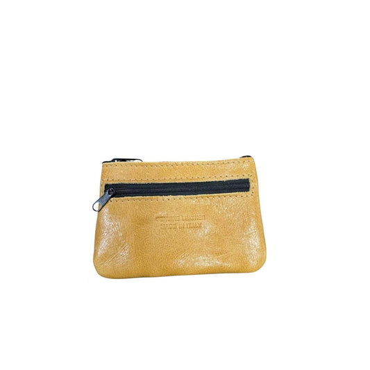Real Leather Zipper Coin Purse