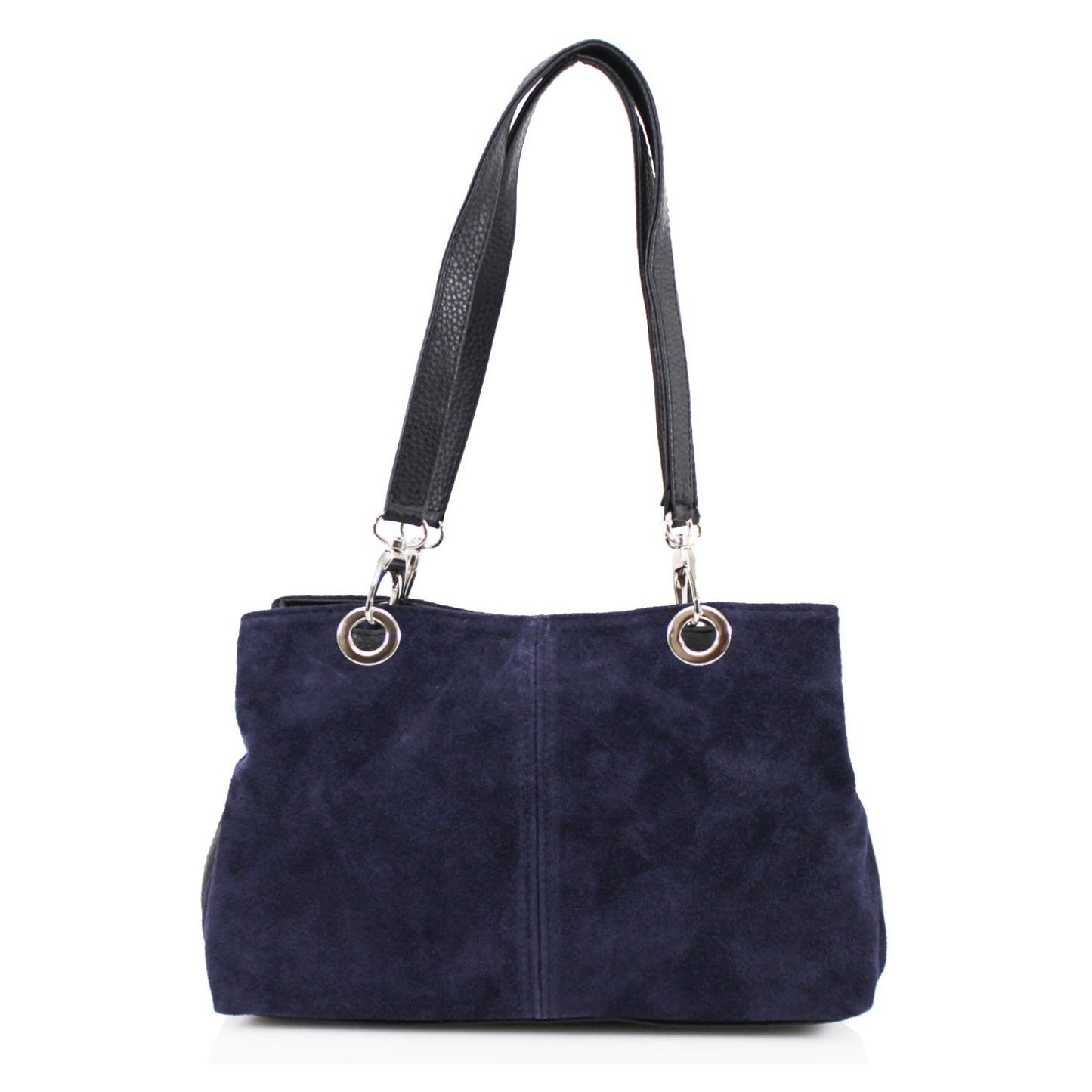 Quality Triple Compartments Real Suede Leather Handbag