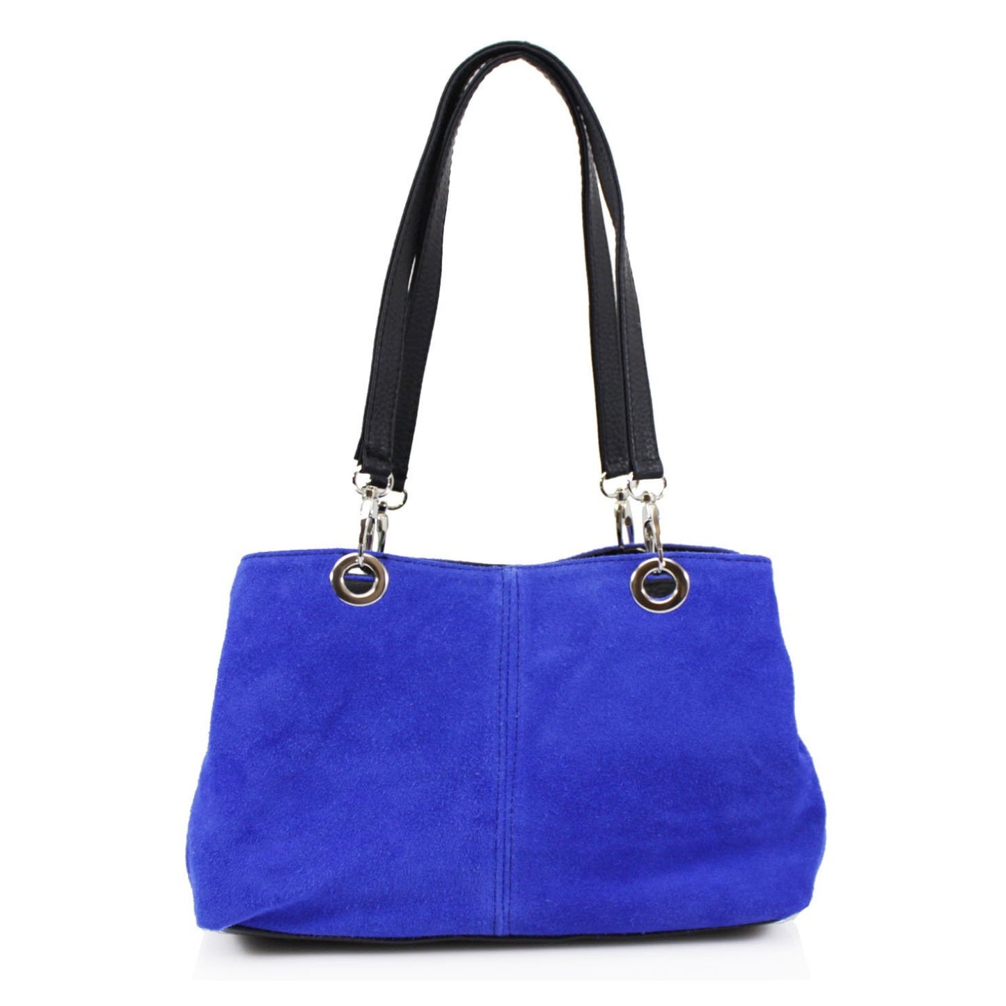 Quality Triple Compartments Real Suede Leather Handbag